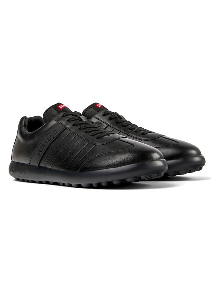 Skórzane sneakersy w kolorze czarnym