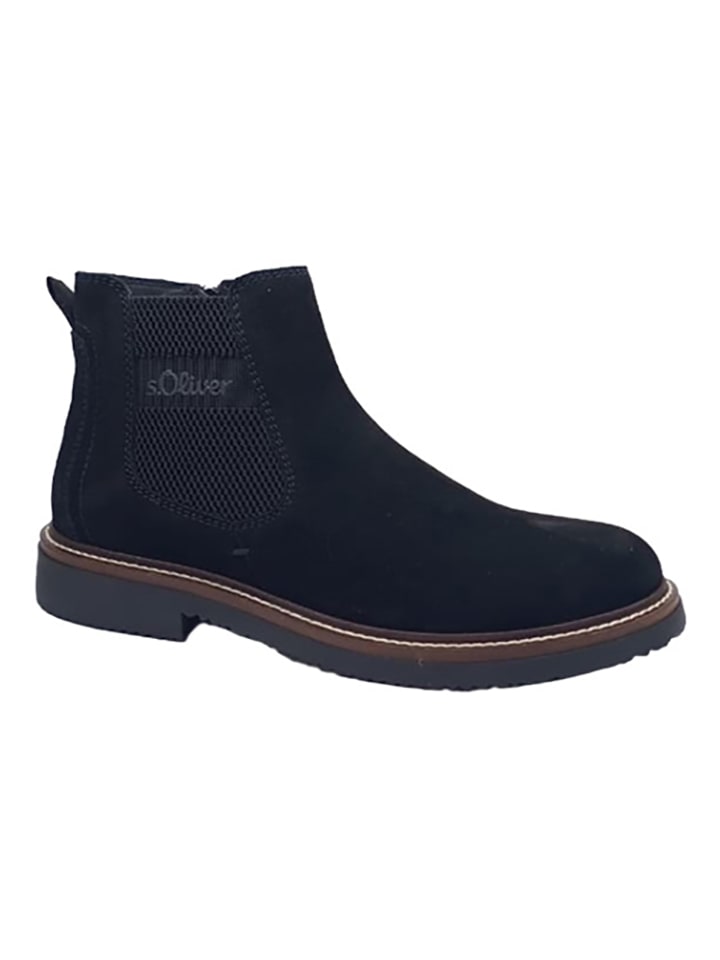 Leder-Boots in Schwarz