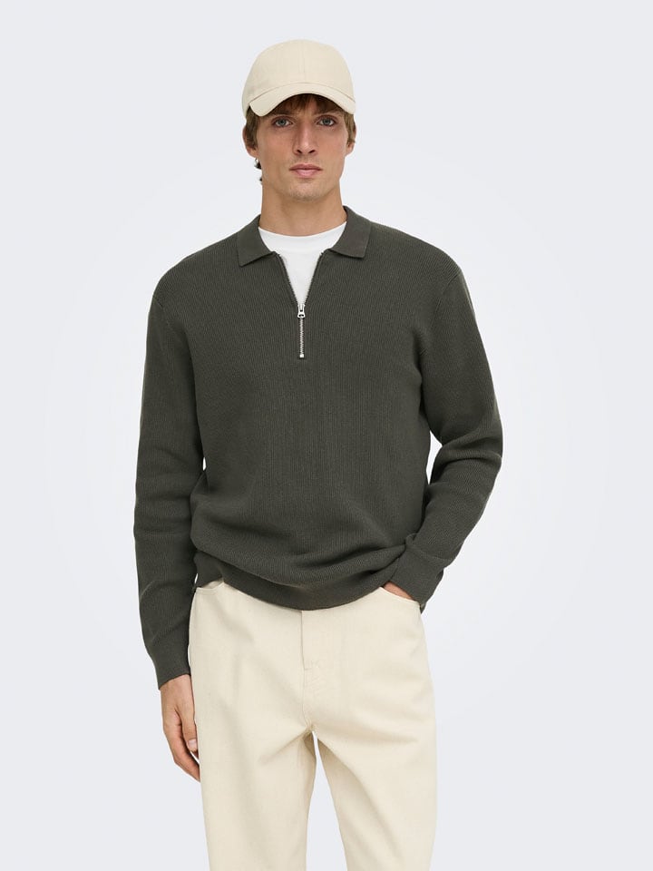 Sweter "Phil" w kolorze szarym