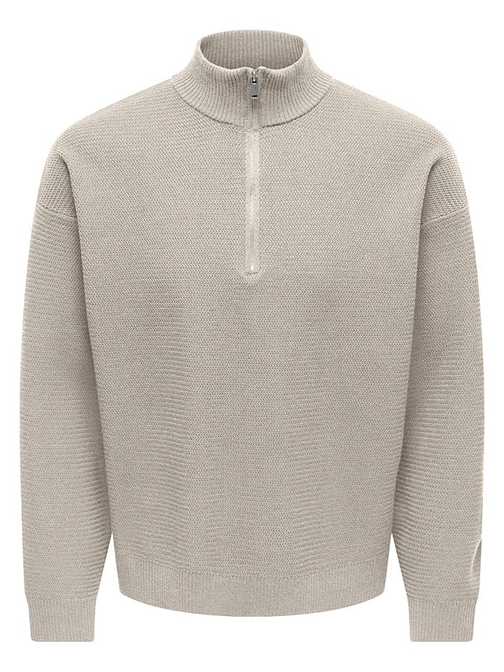 Sweter "Carter" w kolorze beżowym