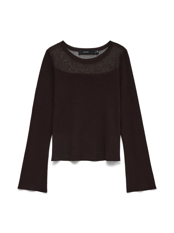 Sweter w kolorze ciemnobrązowym