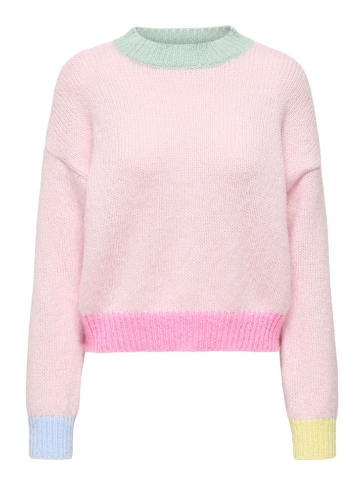 Sweter w kolorze jasnoróżowym