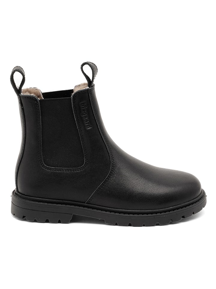 Leren chelseaboots "Pippi" zwart