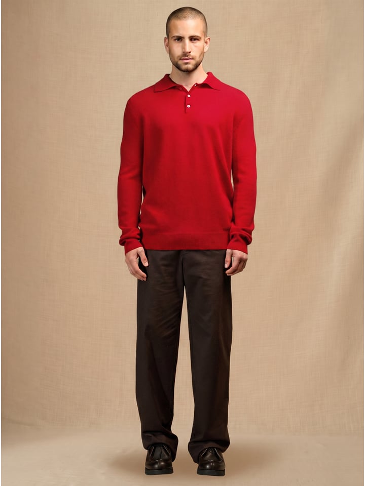 Kaszmirowy sweter "Spencer" w kolorze czerwonym
