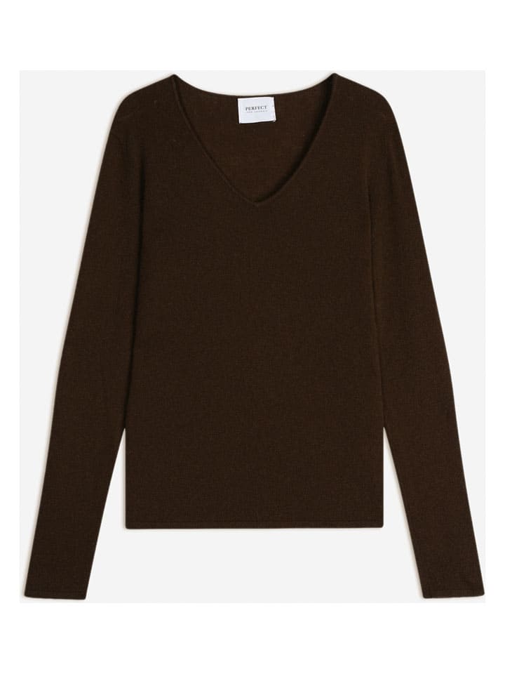 Kaschmir-Pullover "Shannon" in Dunkelbraun