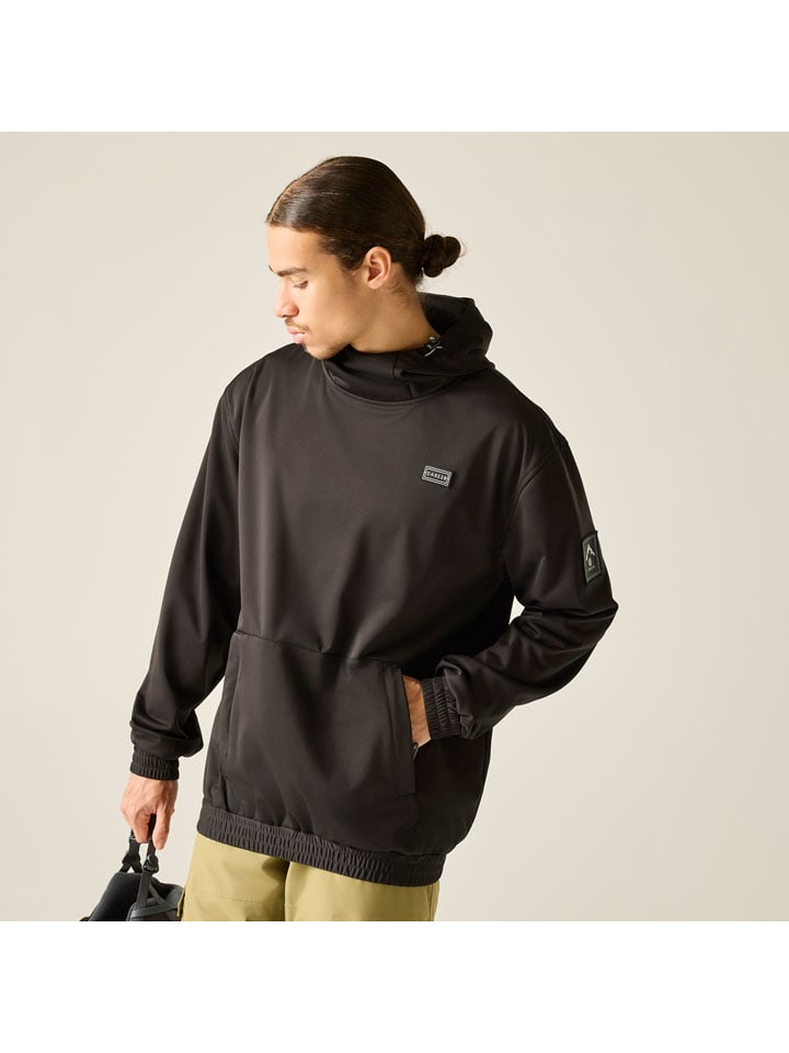 Funktionshoodie "Rampge" in Schwarz