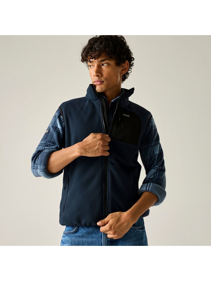 Fleece bodywarmer "Frankie" donkerblauw
