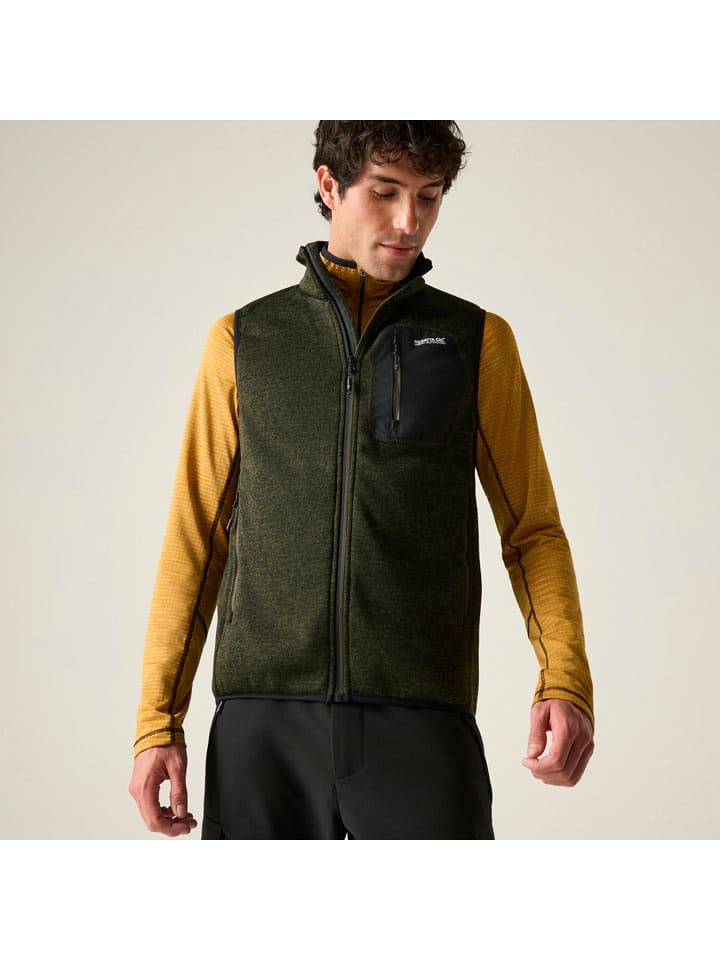 Fleeceweste "Newhill" in Khaki