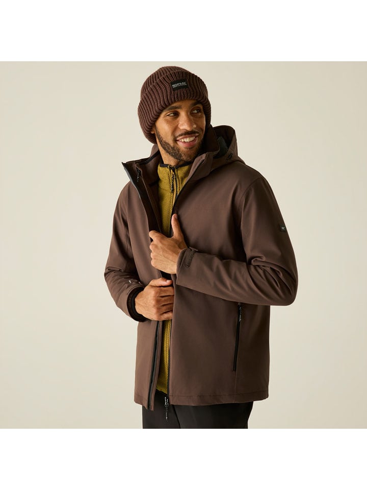 3in1-Funktionsjacke "Coriver" in Braun