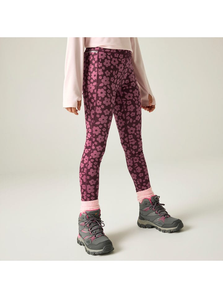 Funktionsleggings "Barlia" in Bordeaux/ Pink