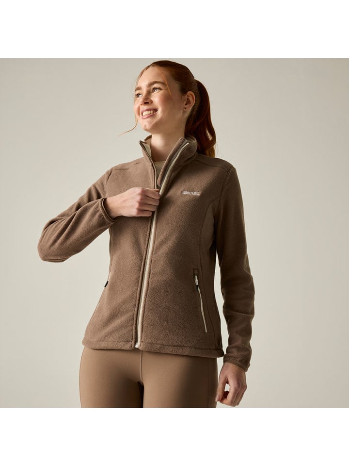 Fleece vest "Floreo IV" lichtbruin