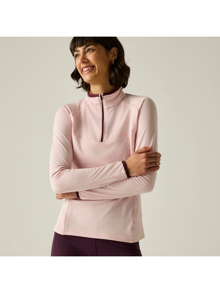Fleecepullover "Yonder II" in Rosa