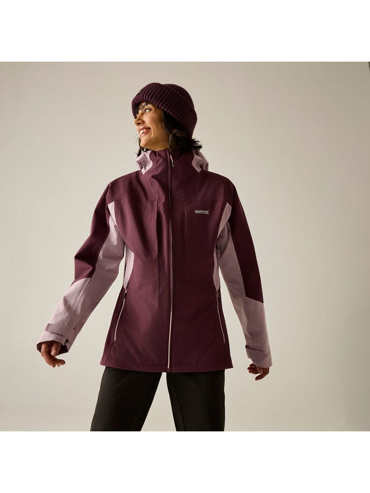 3-in-1 functionele jas "Carletta" bordeaux/lichtroze