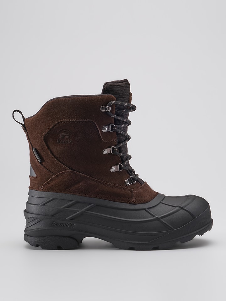 Leder-Winterstiefel "Fargo2" in Braun