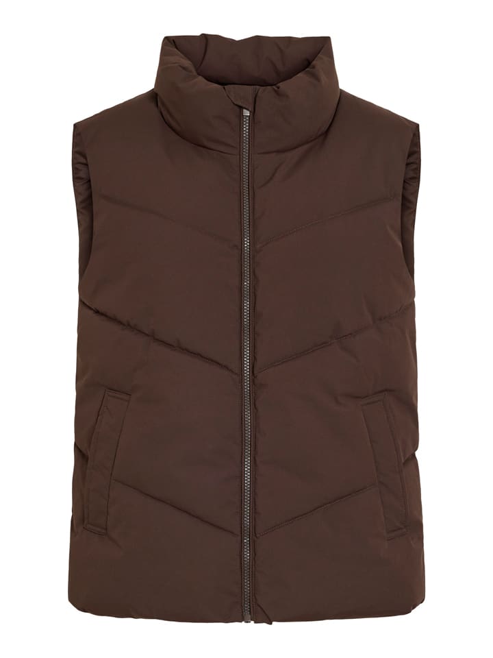 Steppweste in Braun