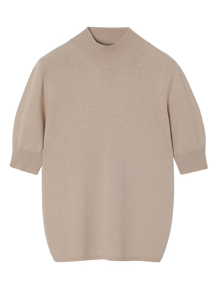 Wollpullover in Beige
