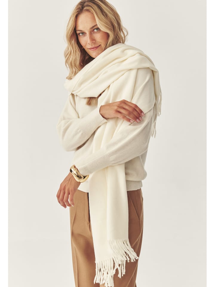 Schal in Creme - (L)190 x (B)70 cm