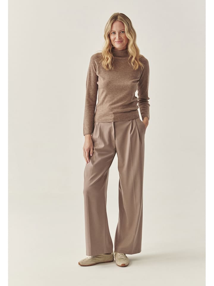 Wollpullover in Beige