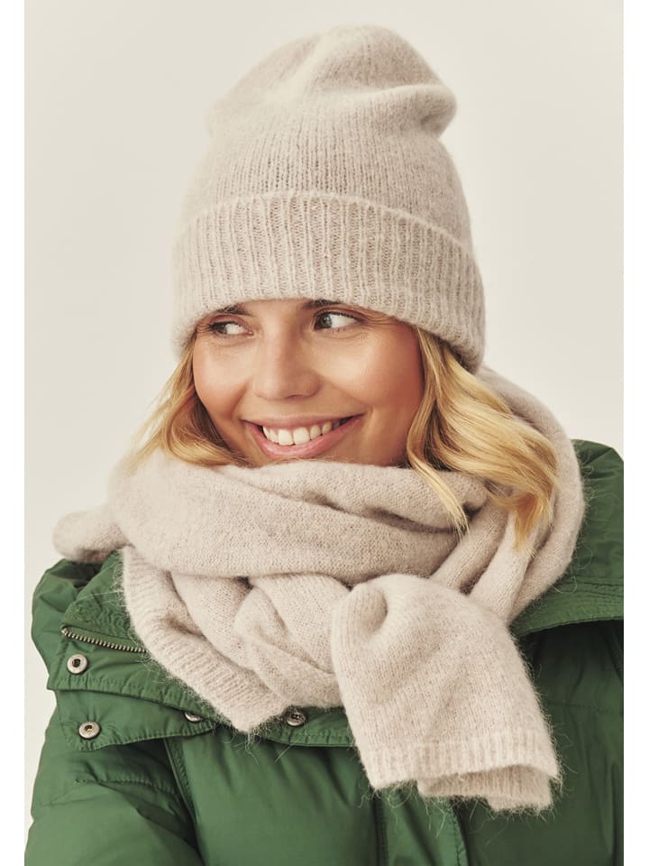 Sjaal beige - (L)175 x (B)30 cm