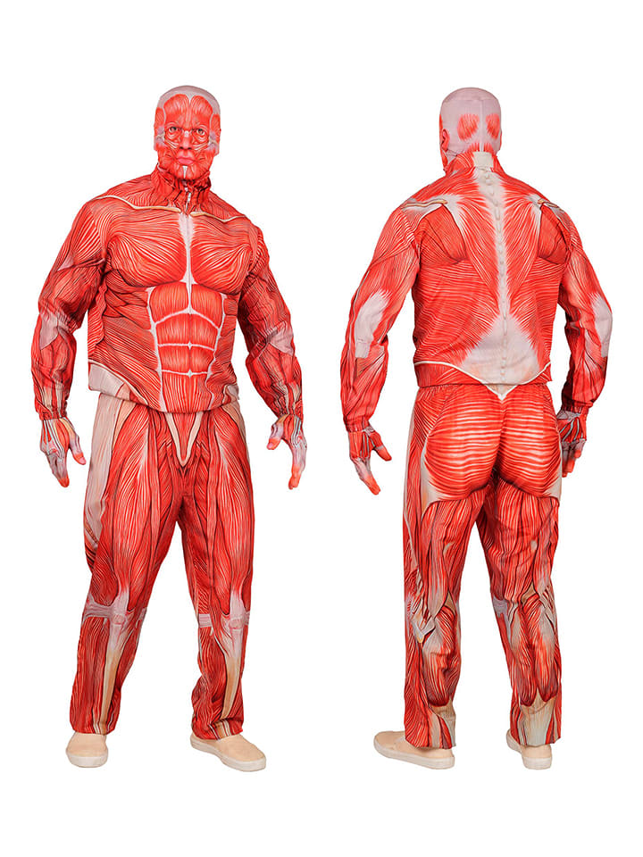 4-częściowy kostium "ANATOMY FAST COSTUME" w kolorze pomarańczowym