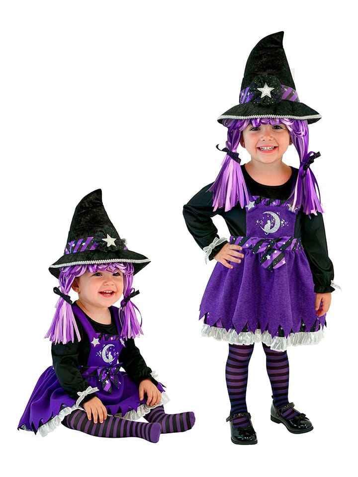 3-częściowy kostium "WITCH" w kolorze fioletowo-czarnym
