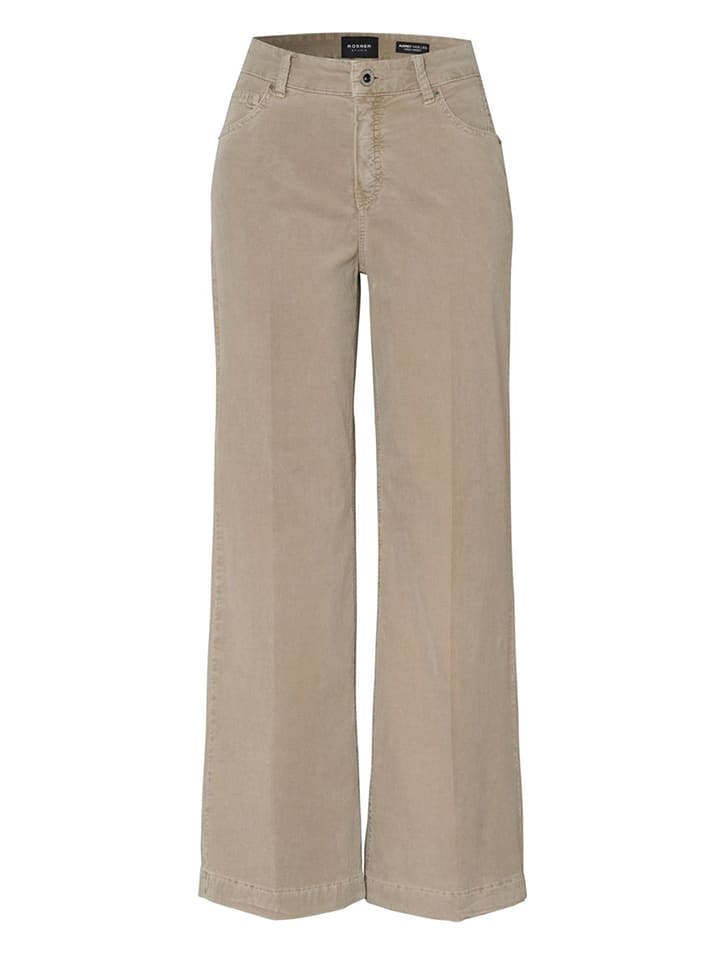 Jeans - Wide Leg fit - in Beige