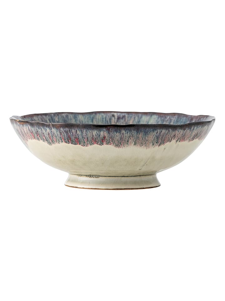 Dekoschale "Imogen" in Beige/ Blau - Ø 24 cm