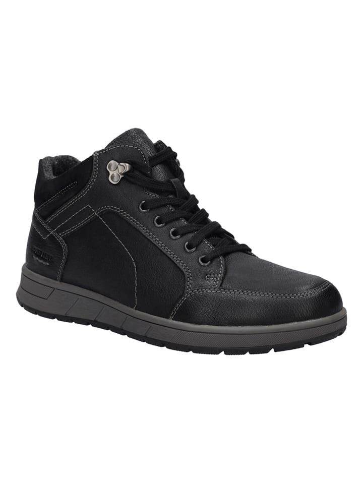 Leder-Boots "Tinzon 01" in Schwarz