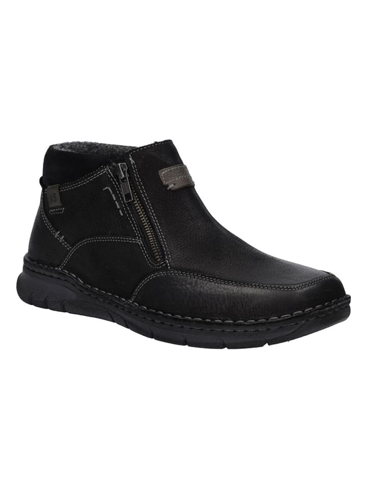 Leren enkelboots "Narkeni 03" zwart