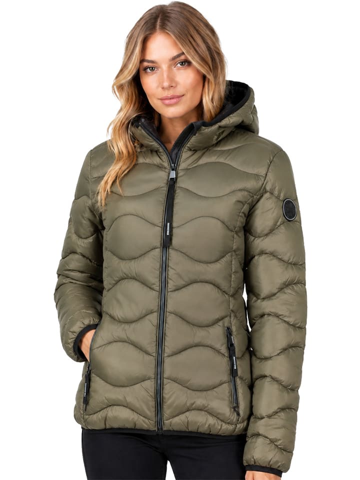 Kurtka pikowana "Buby" w kolorze khaki