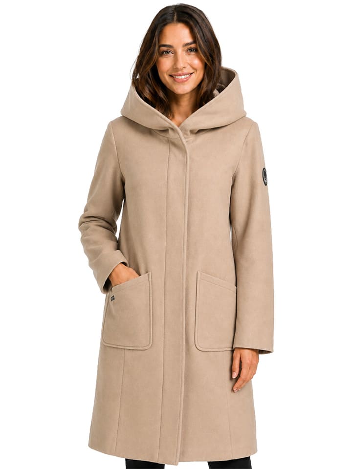 Wintermantel "Doria" in Taupe