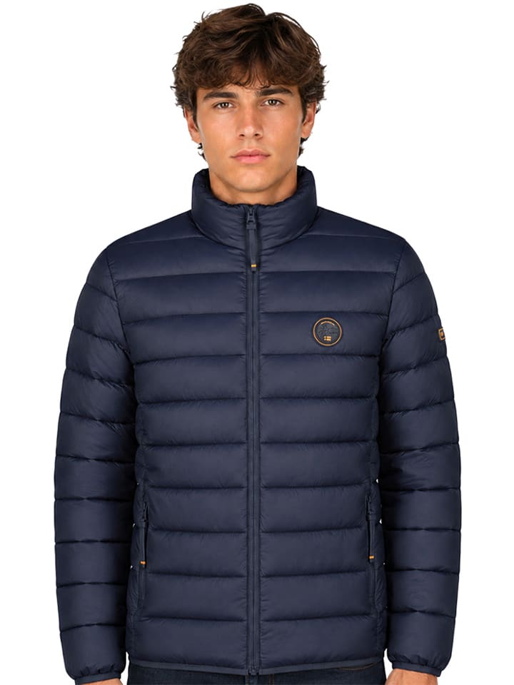 Doorgestikte jas "Amigobolor" donkerblauw