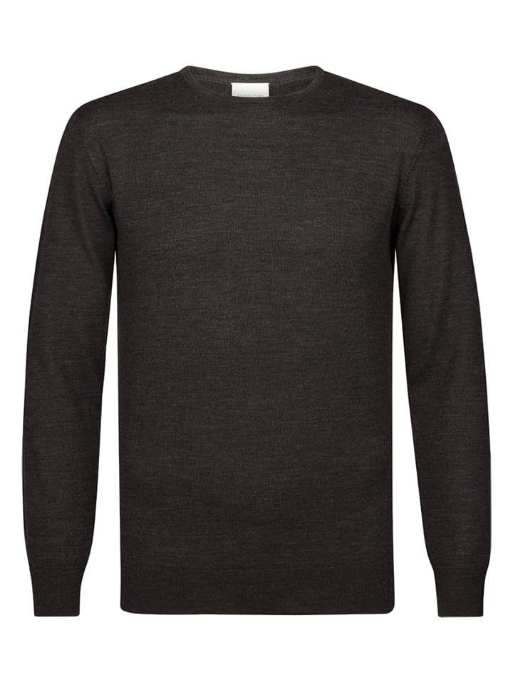 Wollpullover in Dunkelbraun