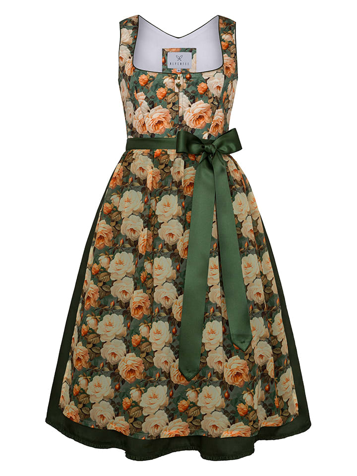 Dirndl "Rosalie" in Dunkelgrün