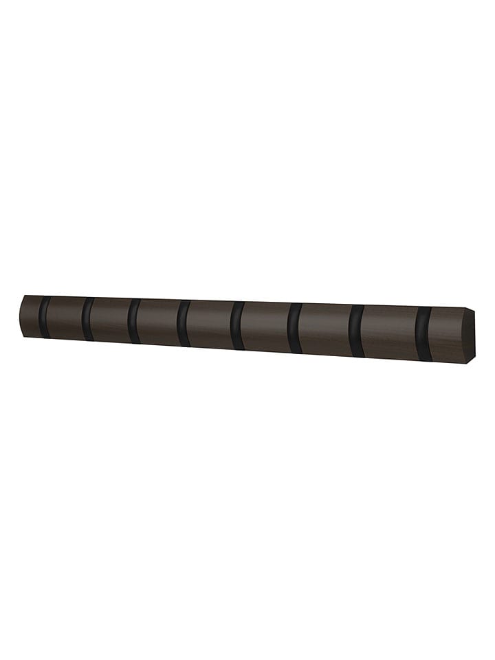 Wandgarderobe ''Filip 8'' in Walnuss - (B)81 x (H)6 x (T)3 cm