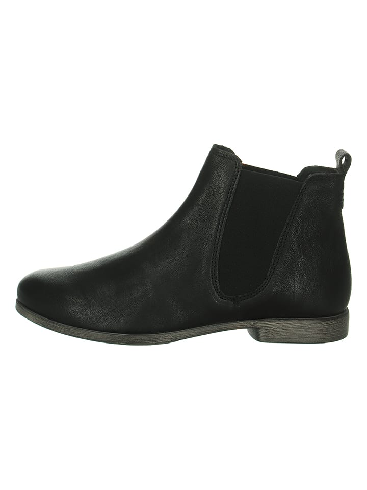Leder-Chelsea-Boots "Agrat" in Schwarz