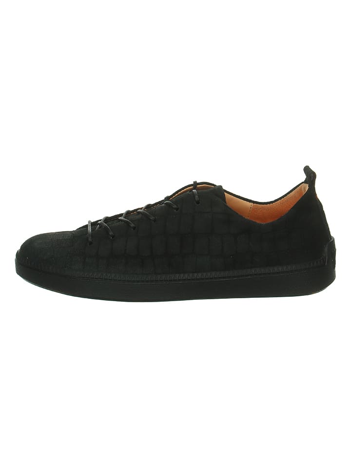 Leren sneakers "Turna" zwart