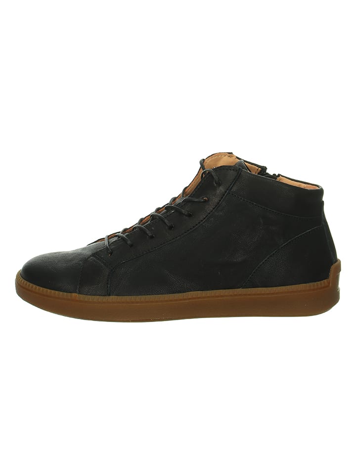 Skórzane sneakersy "Turna" w kolorze czarnym