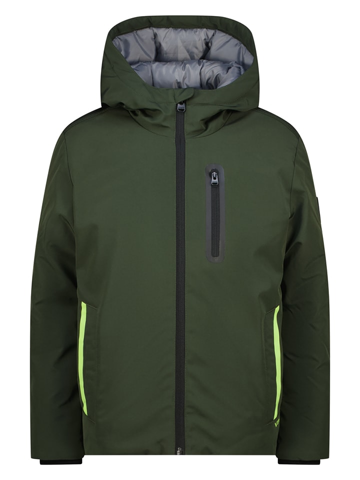 Parka w kolorze zielonym