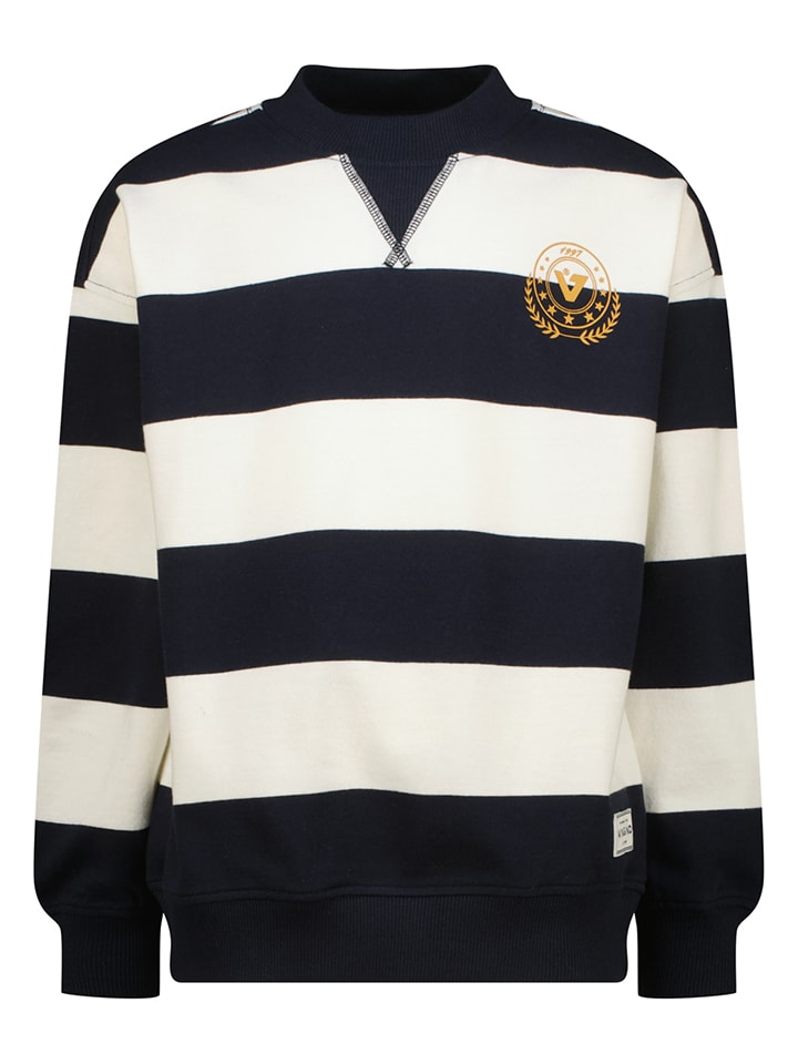Bluza w kolorze granatowo-kremowym