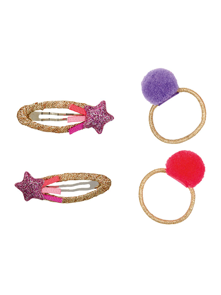 Haarschmuck-Set "Prinzessin Lillifee" in Gold/ Lila/ Rot