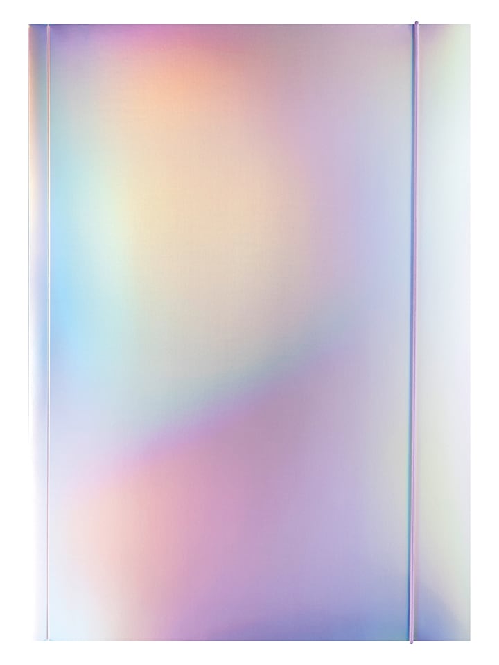 Verzamelmap "Iridescent" zilverkleurig