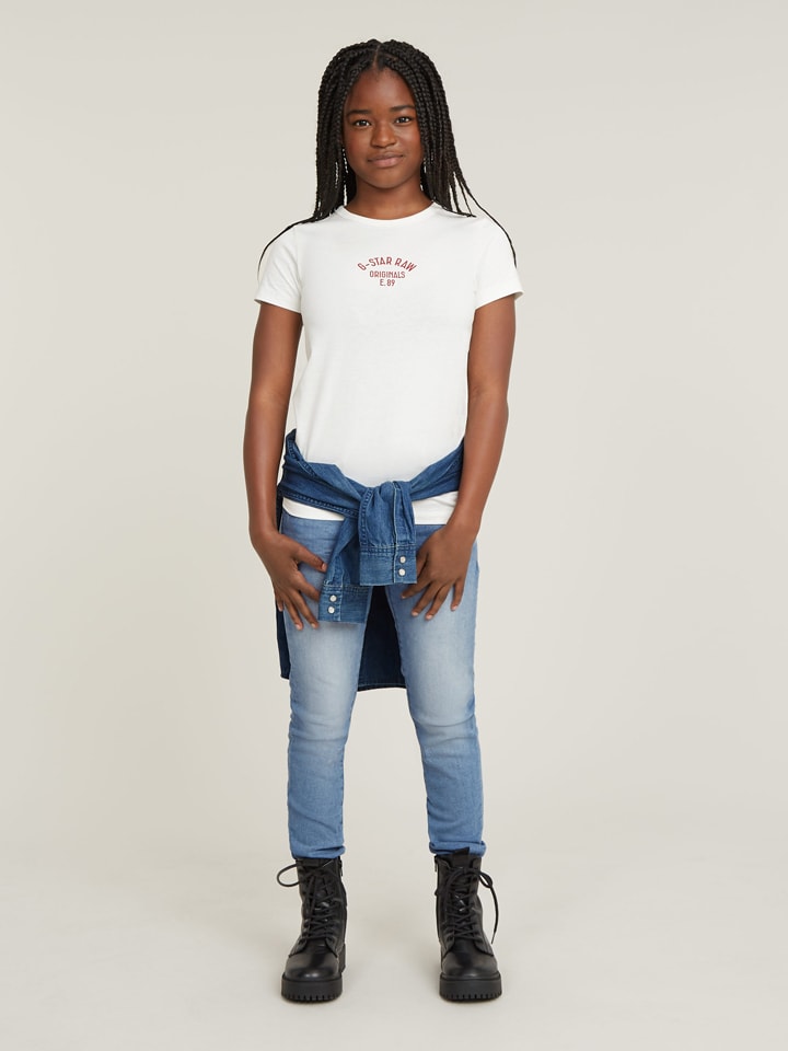 Dżinsy - Skinny fit - w kolorze błękitnym