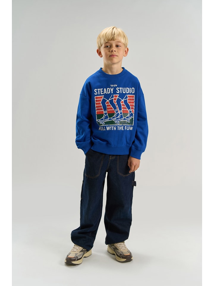 Sweatshirt "Vern" blauw