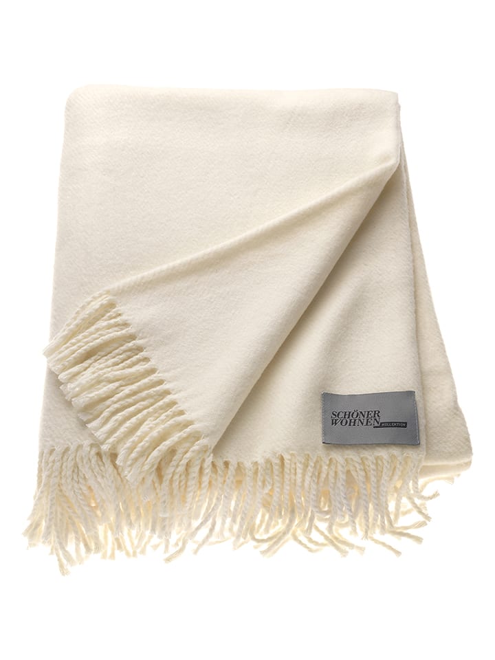 Plaid ''Basics'' crème - (L)200 x (B)140 cm