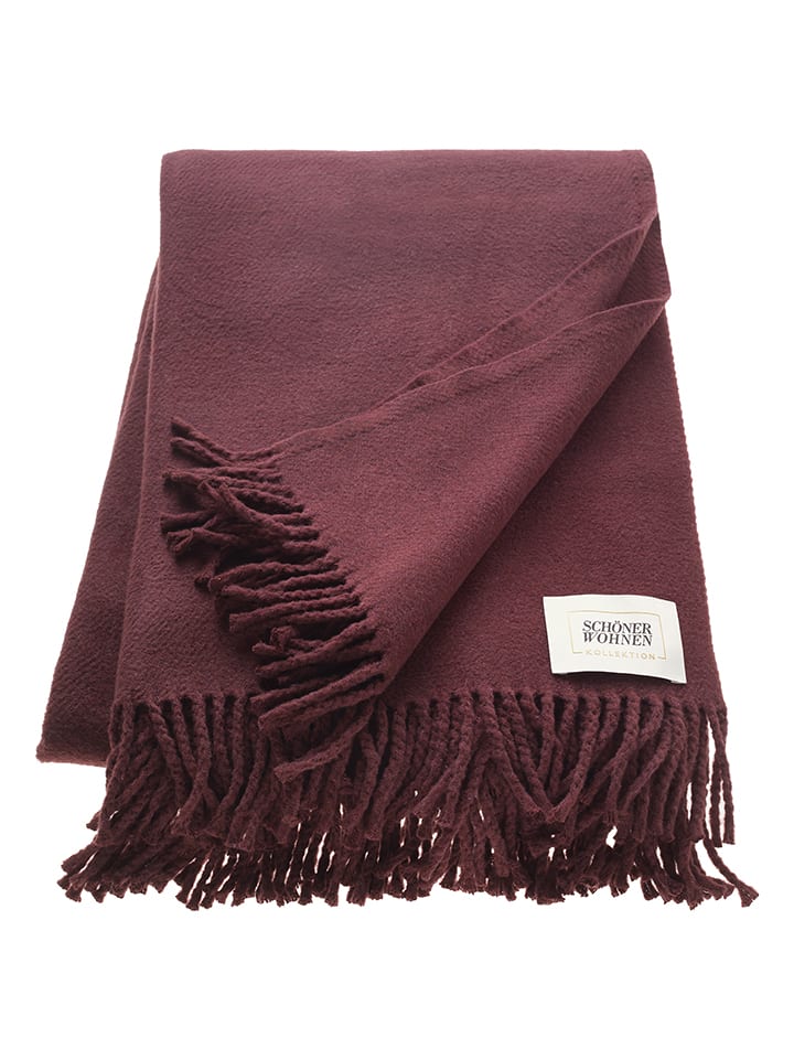 Plaid ''Basics'' rood - (L)200 x (B)140 cm