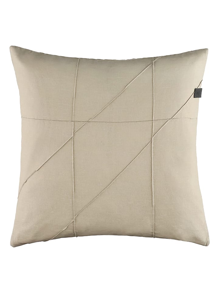 Kissenhülle ''Pleat'' in Beige - (L)45 x (B)45 cm