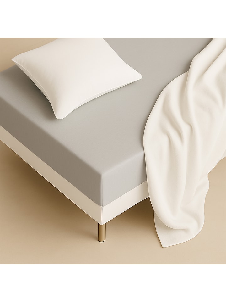 Spannbettlaken ''Flat'' in Grau