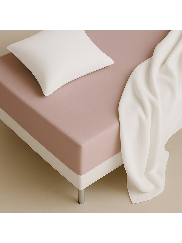 Spannbettlaken ''Flat'' in Rosa