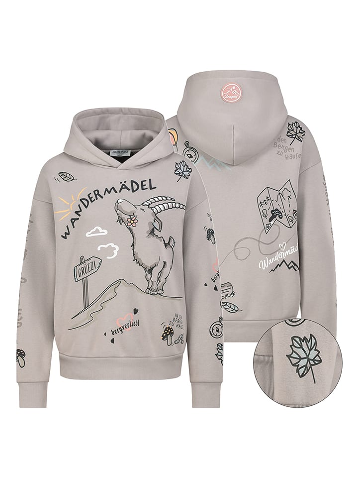 Hoodie in Hellgrau